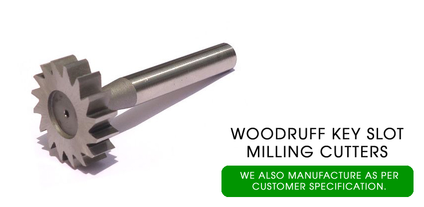 woodruff key slot milling cutters